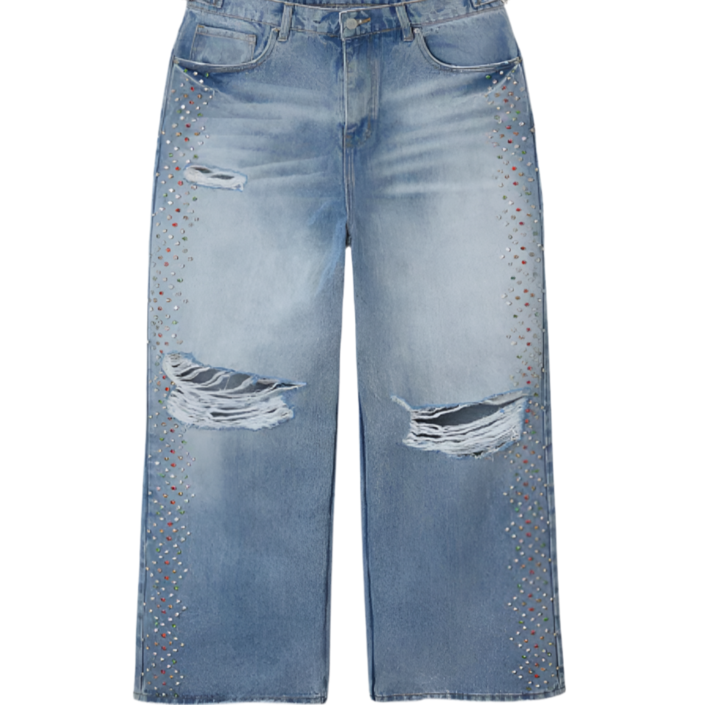 HMDD CRYSTAL H-STAR Pants (BLUE)