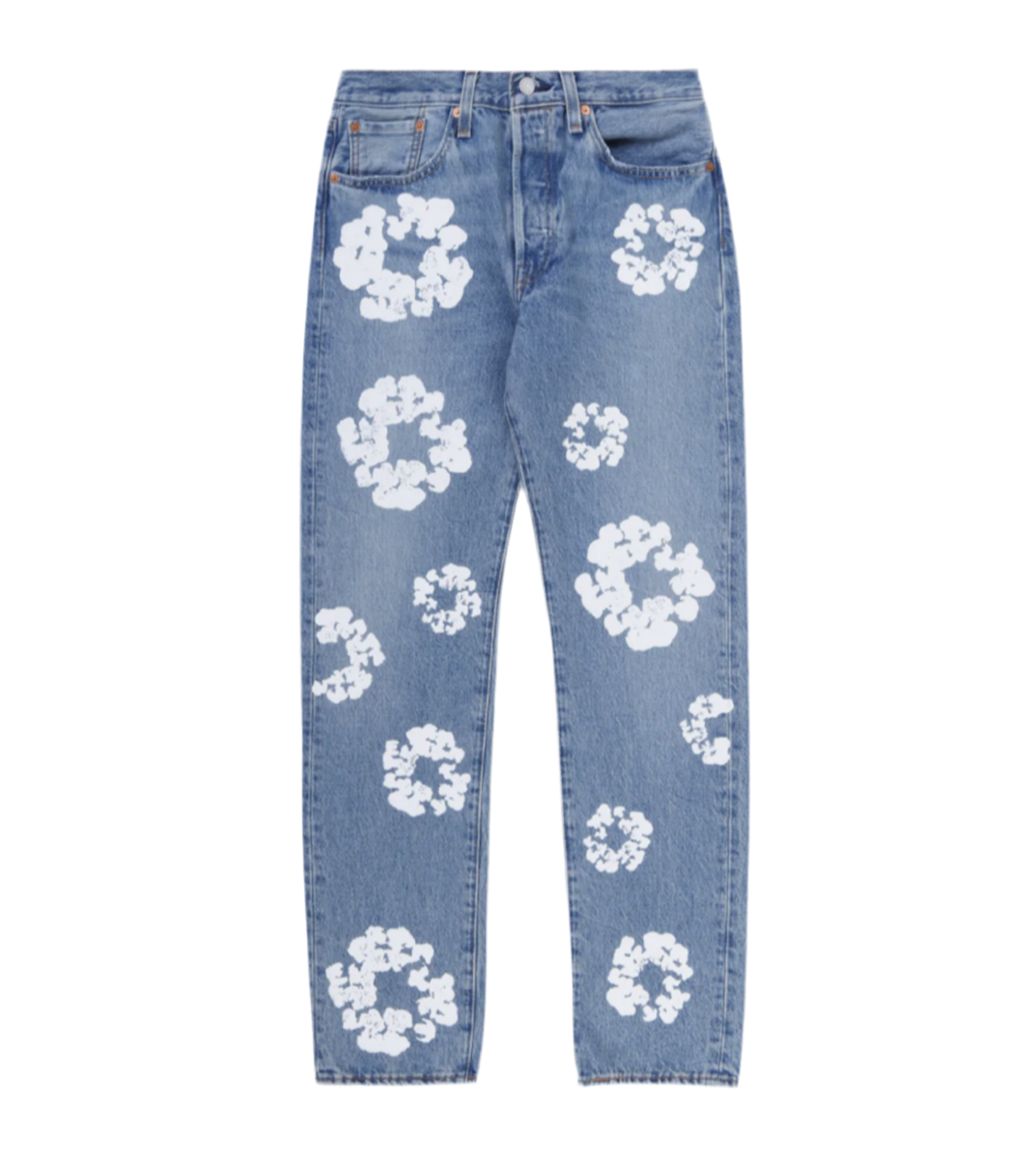 DENIM TEARS X LEVI'S COTTON WREATH LIGHT BLUE WASH