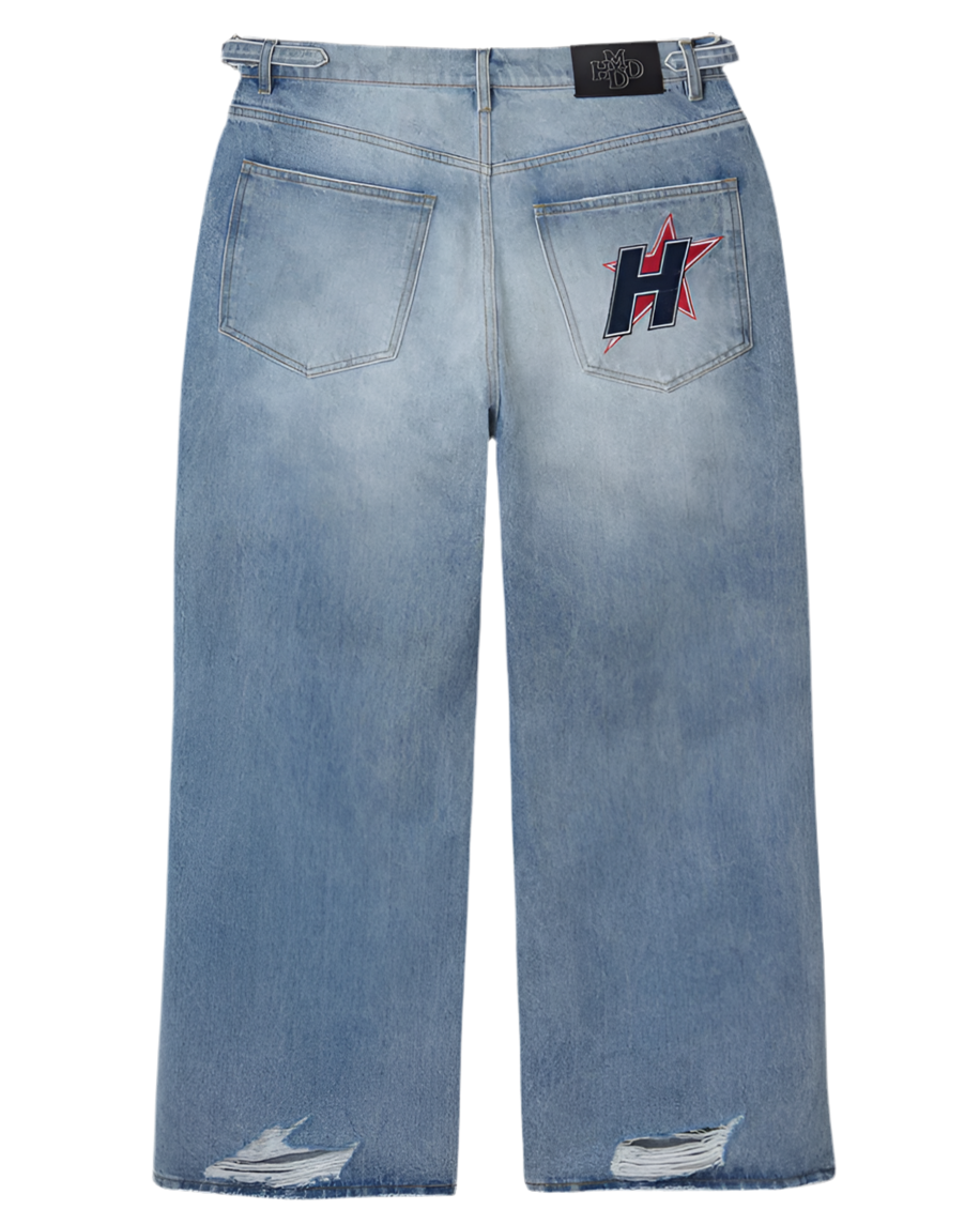 HMDD CRYSTAL H-STAR Pants (BLUE)