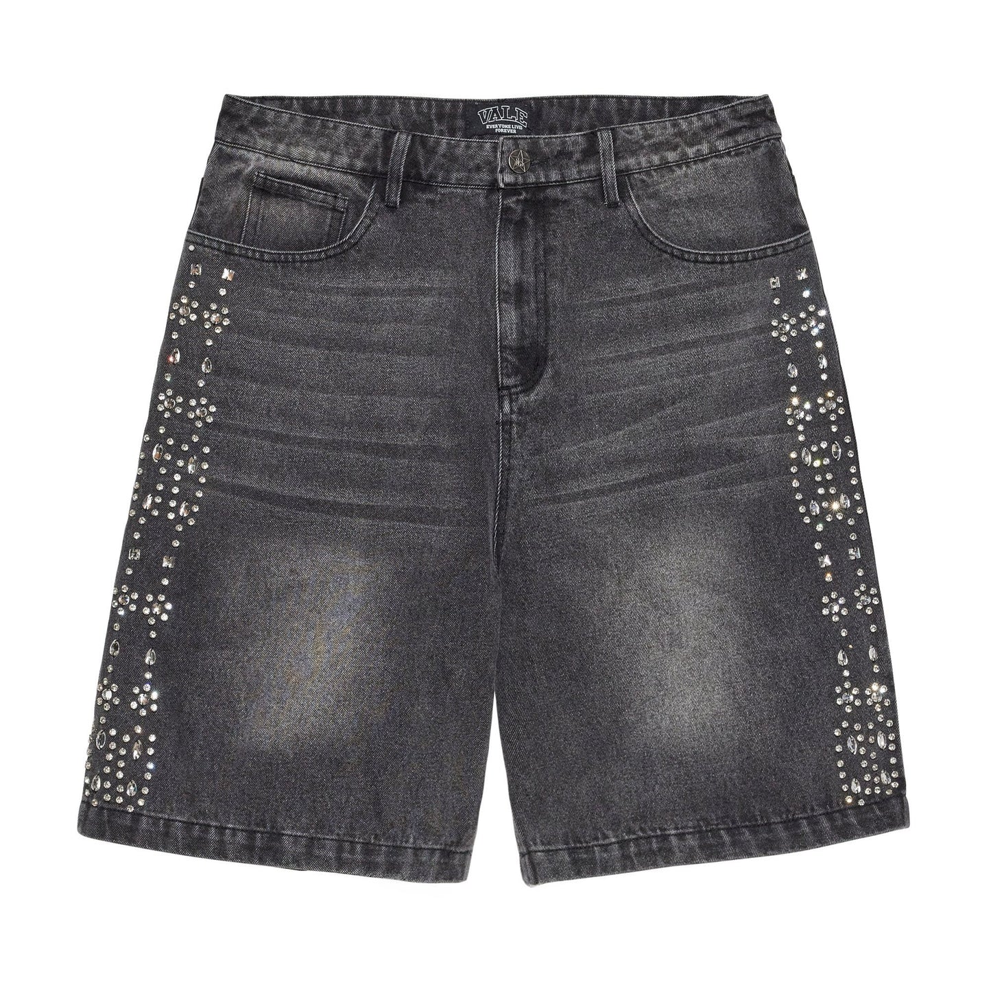 VALE BLACK CRYSTAL JORTS