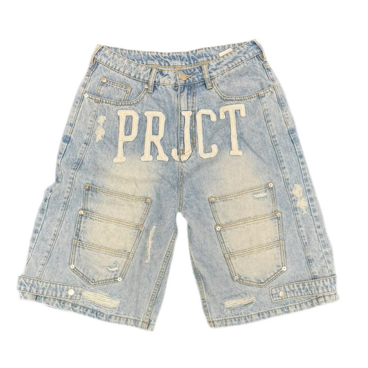 PROJECT CAPRI TRIPLE POCKET JORT (BLUE)