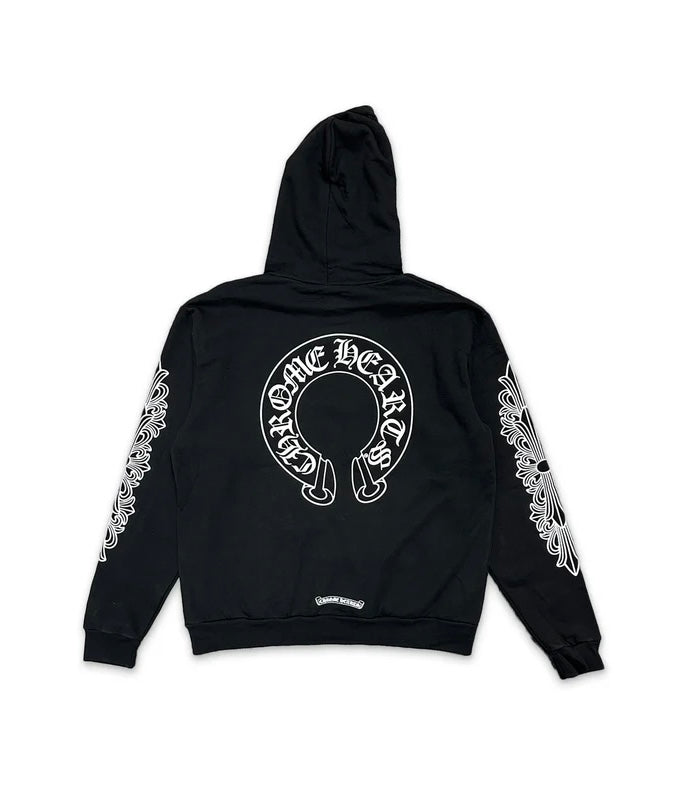 CHROME HEARTS HORSESHOE PULLOVER HOODIE "BLACK"