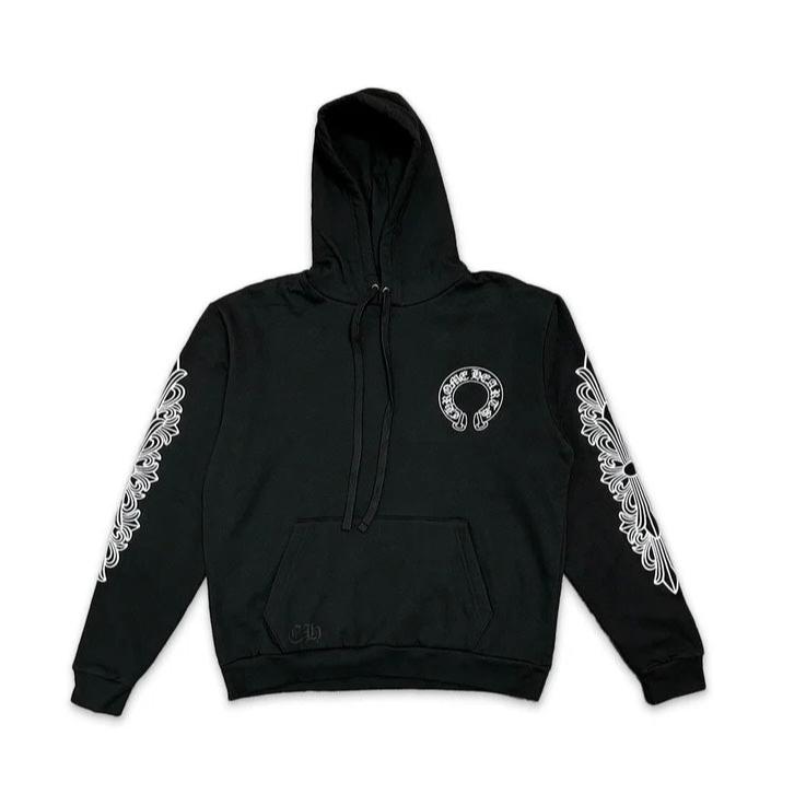 CHROME HEARTS HORSESHOE PULLOVER HOODIE "BLACK"