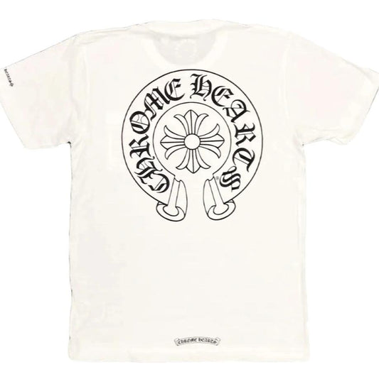 CHROME HEARTS HORSE SHOE LOGO POCKET T-SHIRT “WHITE”