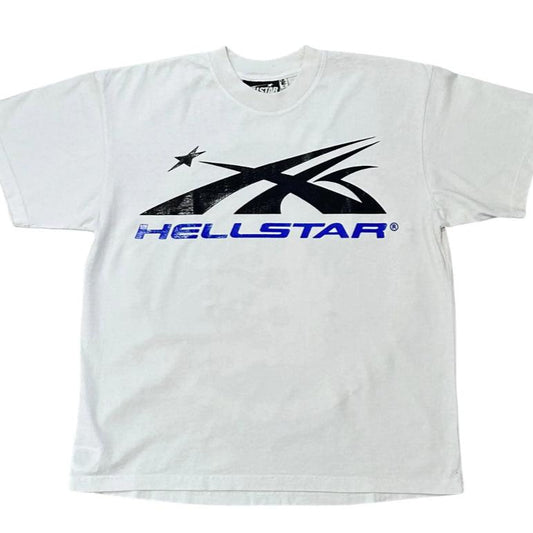 HELLSTAR GEL SPORT LOGO T-SHIRT (WHiTE/BLUE)