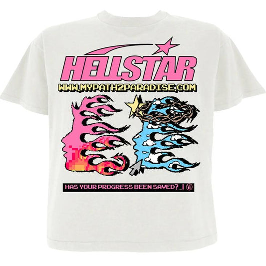 HELLSTAR PIXEL T-SHIRT WHITE