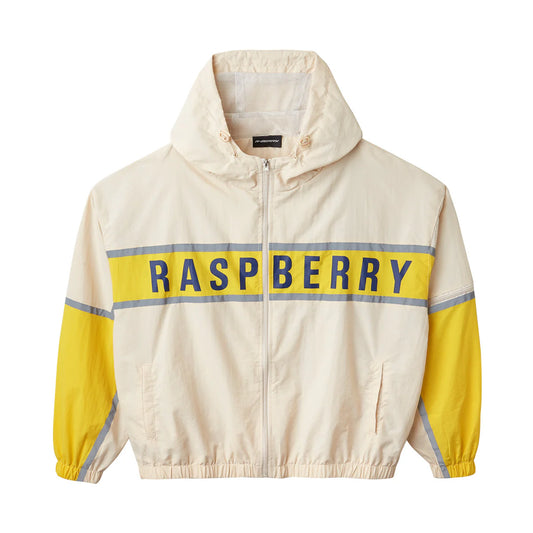 THE GOLD + VINTAGE GALLERY RASPBERRY CREAM WINDBREAKER