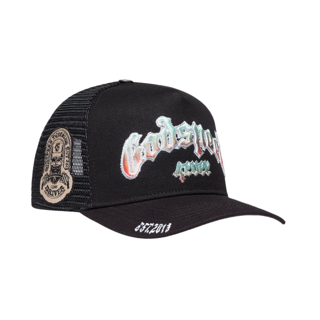 GODSPEED GS FOREVER TRUCKER HAT (GRADIENT BLACK)