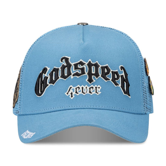 GODSPEED GS FOREVER TRUCKER HAT (SKY BLUE)