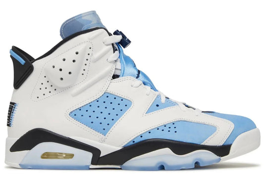 AIR JORDAN 6 RETRO "WHITE UNIVERSITY BLUE"  Sale price